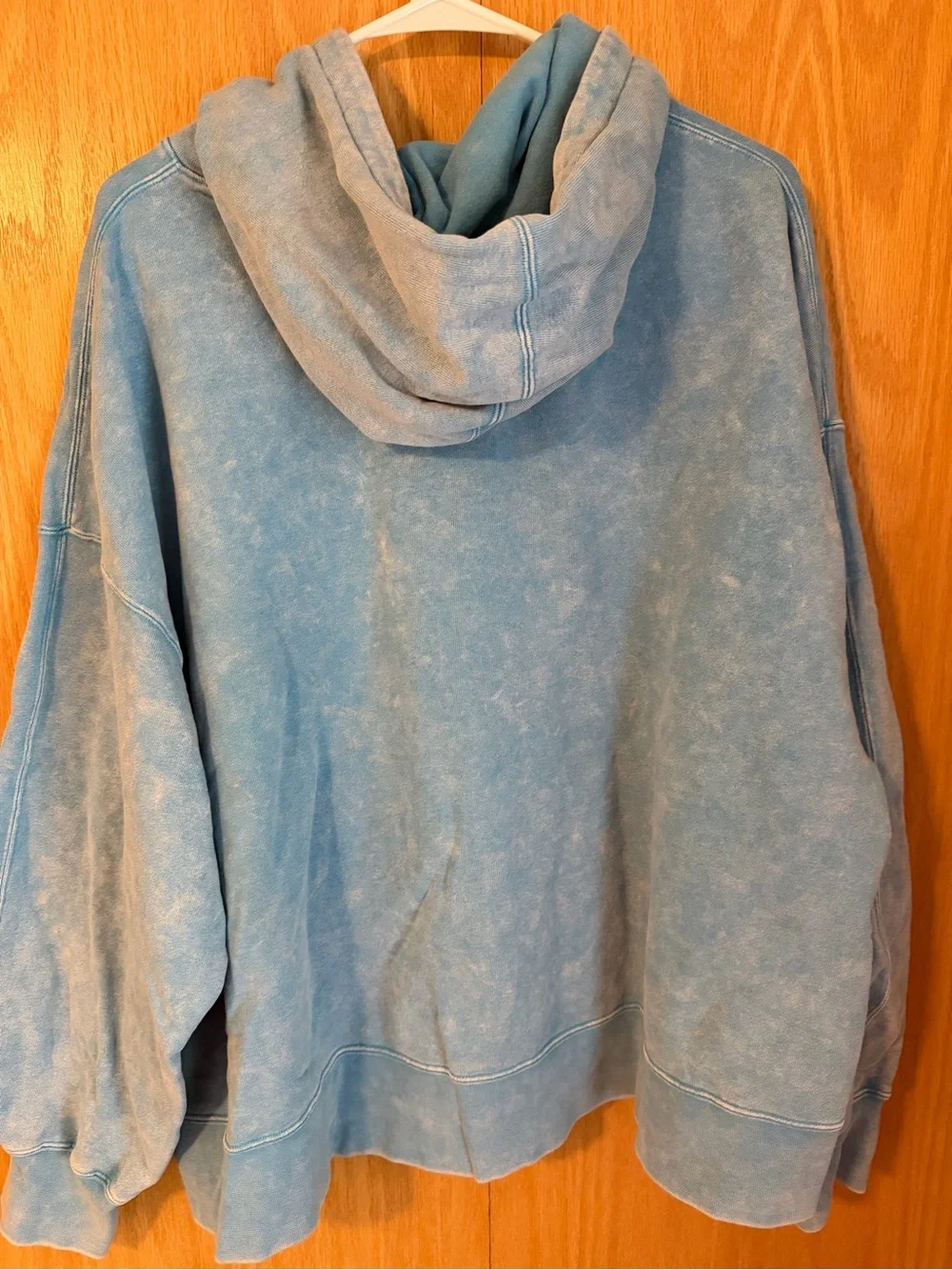 Jordan Light Blue Crewneck Hoodie with Kangaroo Pocket